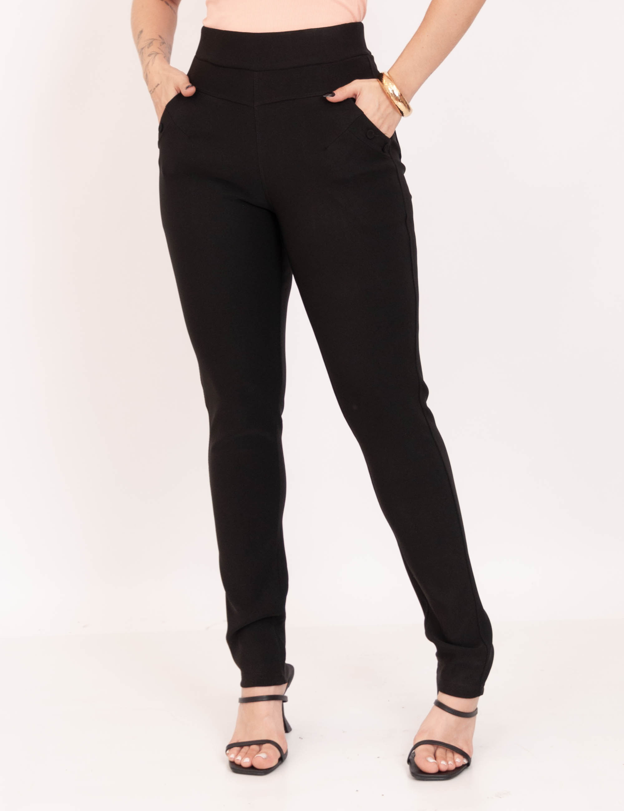 Calça Cigarrete Helanca Preto