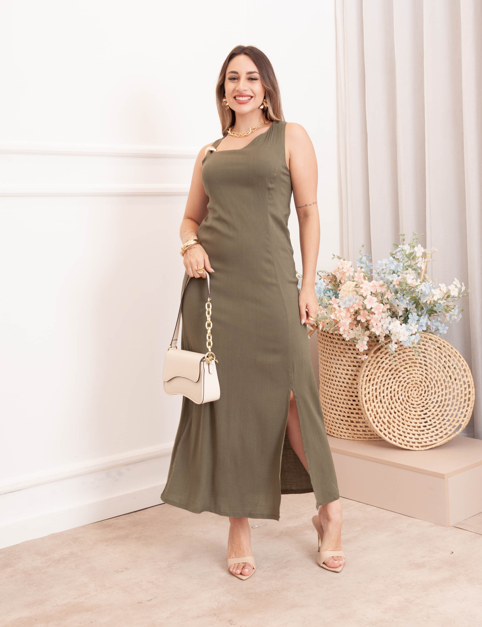 Vestido Ivy Longo Verde