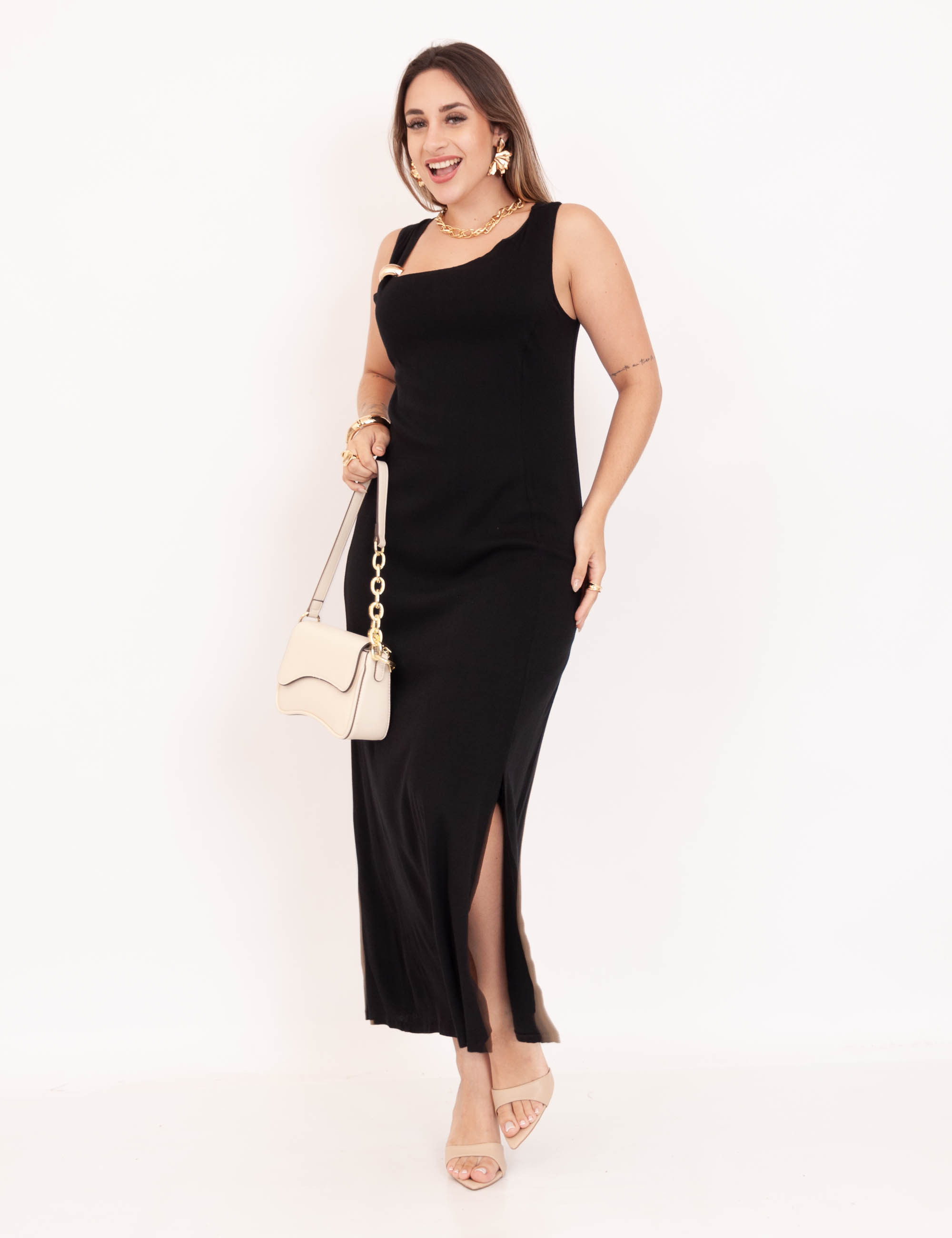 Vestido Ivy Longo Preto