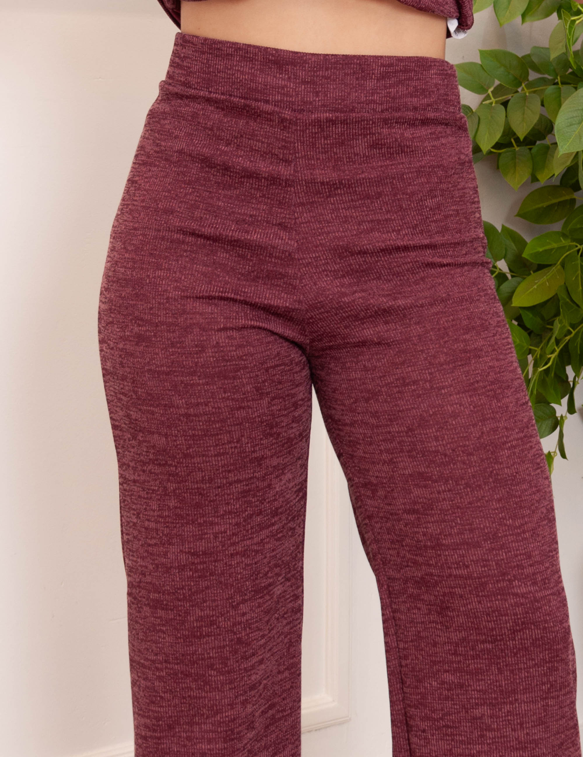 Calça Wid Leg Lanzinha Vinho
