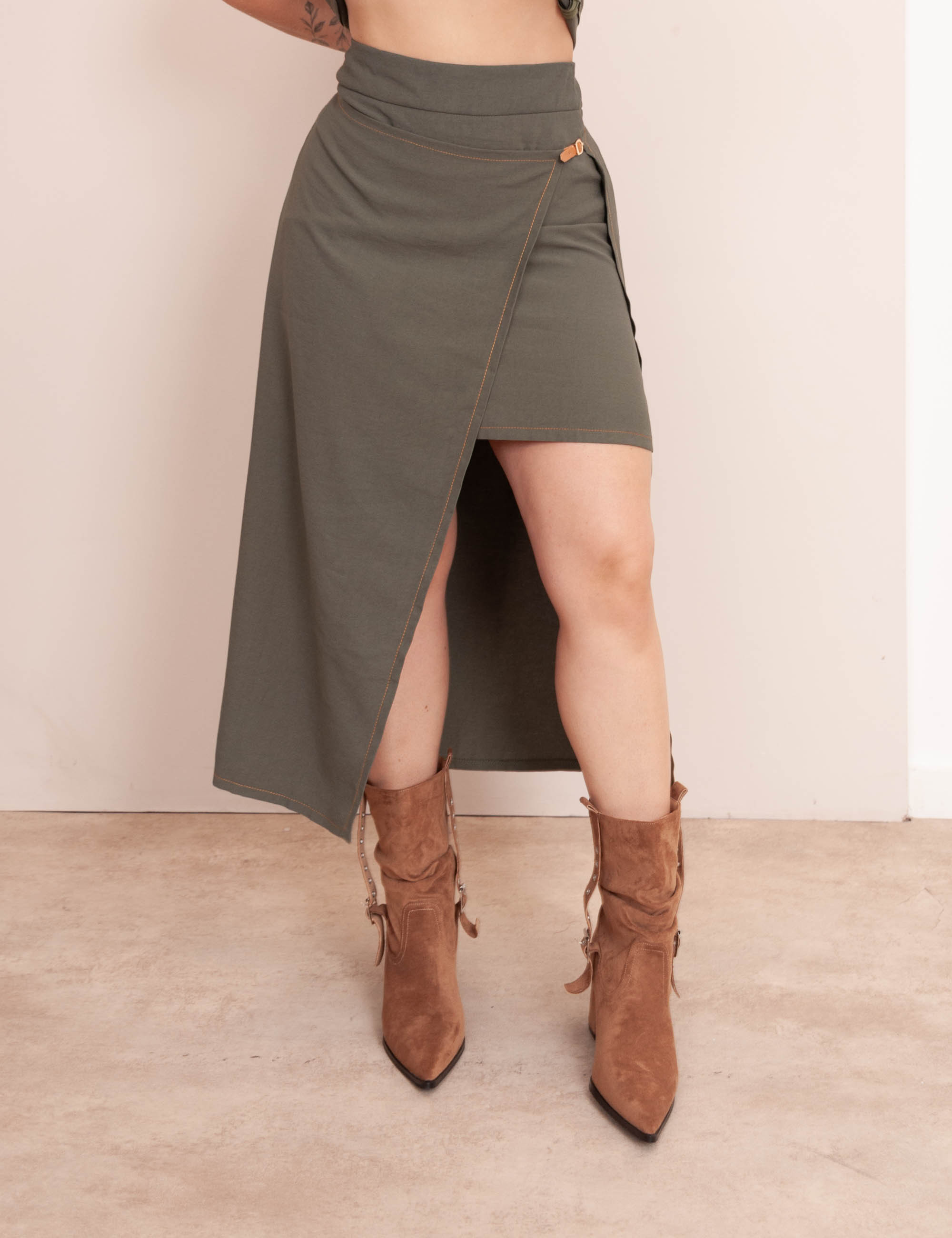 Saia Misha Midi Verde
