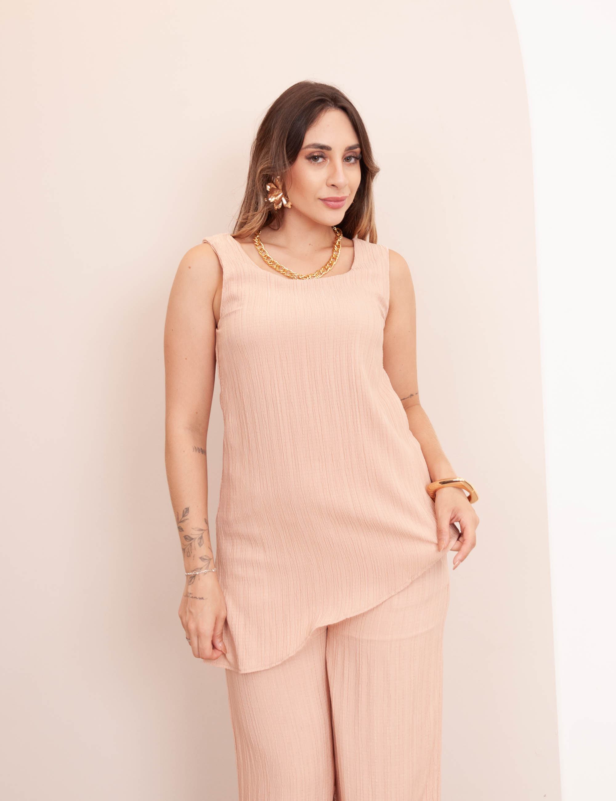 Blusa Gisele Devorê Rose