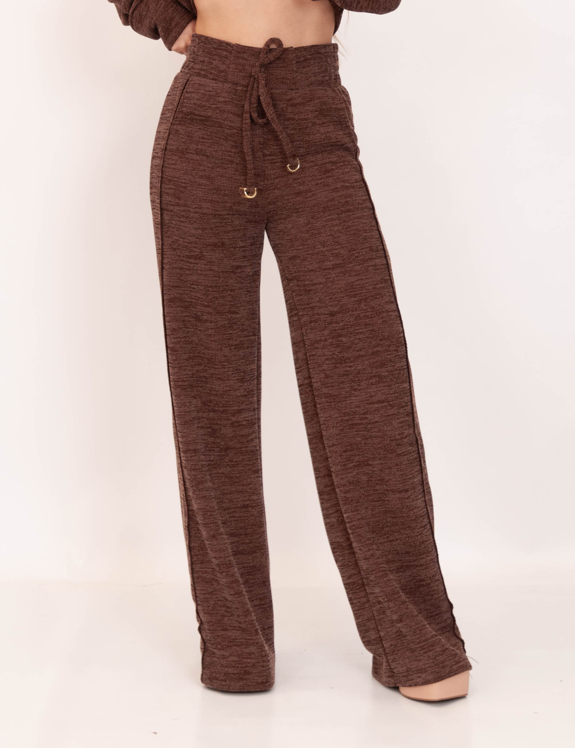 Calça Domenica Pantalona Marrom