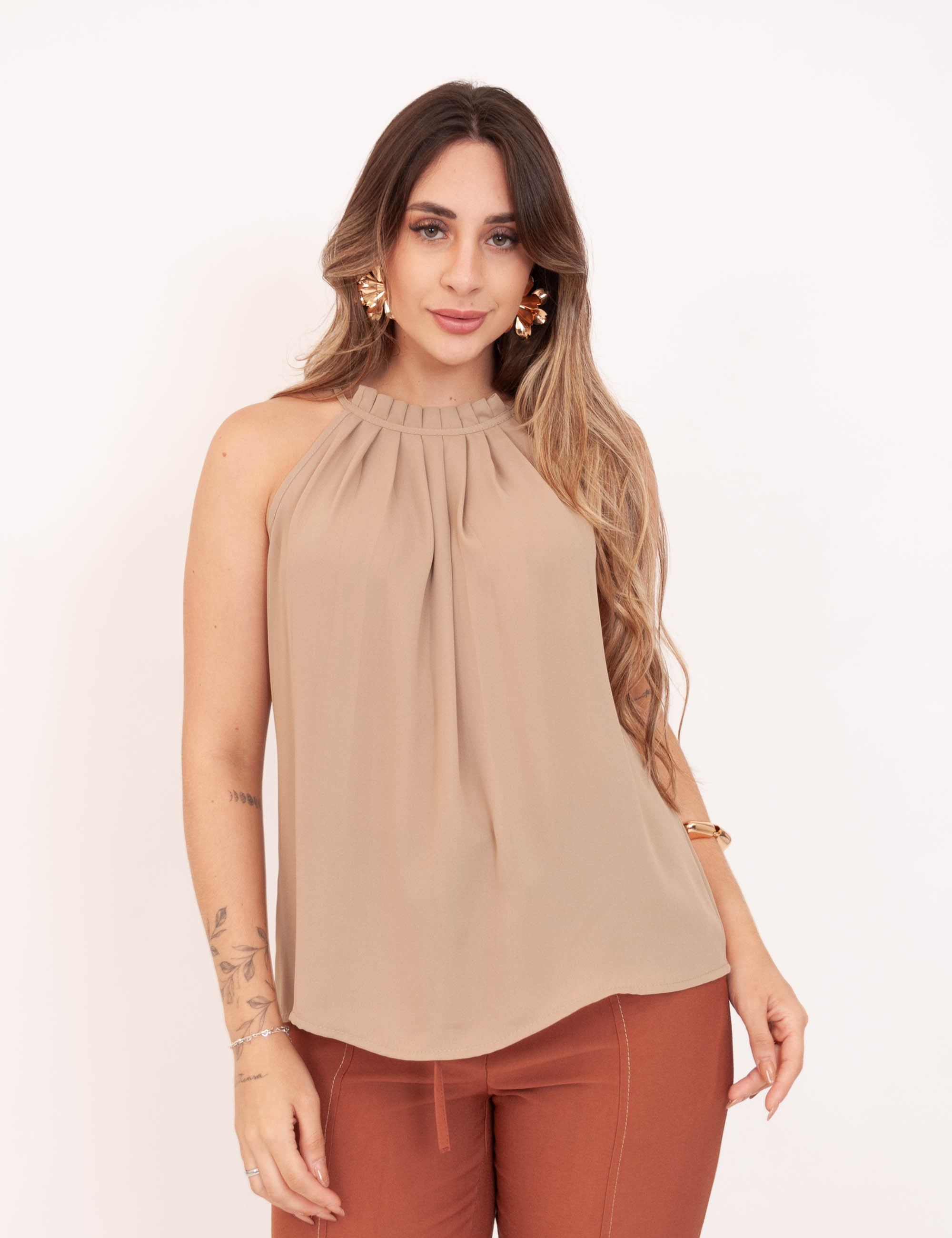Blusa Cava Americana Nude