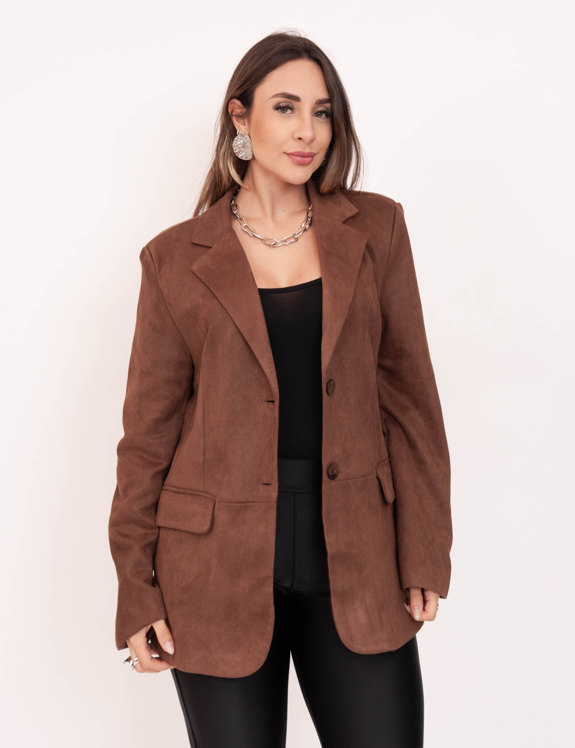 Blazer Suede Marrom