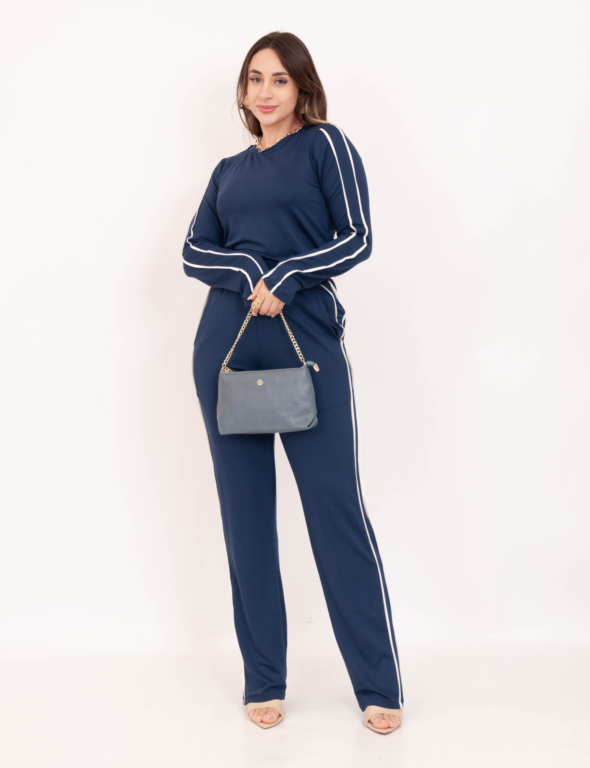 Conjunto Leticia Moletinho Marinho