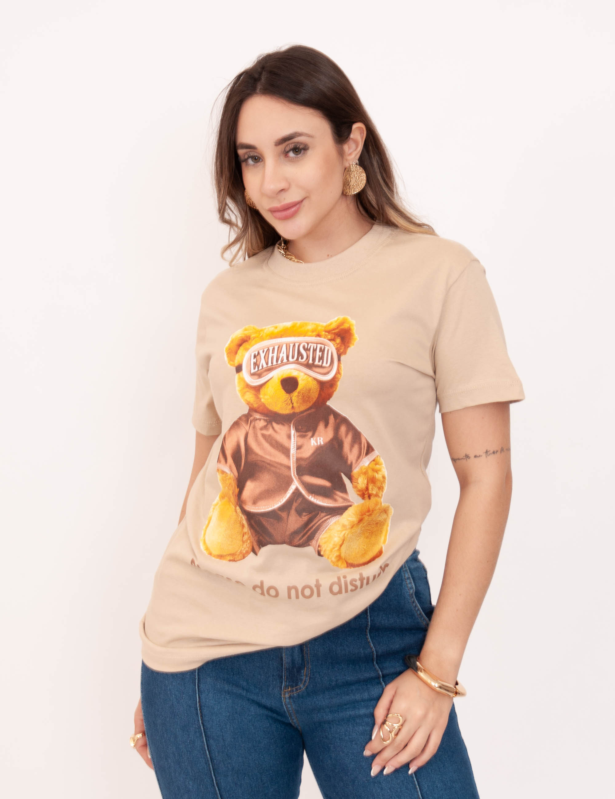 T-Shirt Silkada Urso Bege