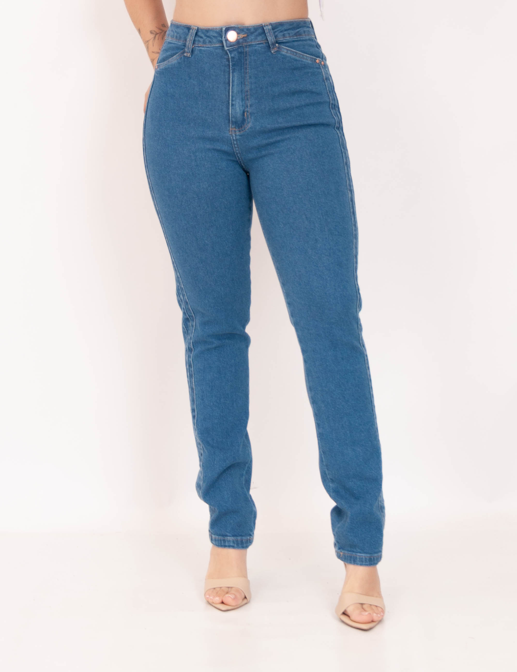 Calça Mom Jeans Claro