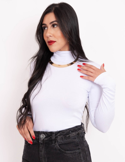 Blusa Gola Basic Branco
