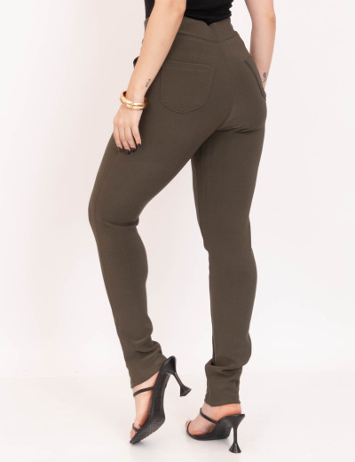  Calça Cigarrete Helanca Verde