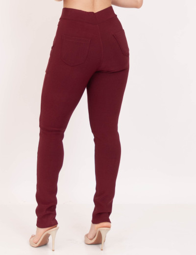 Calça Cigarrete Helanca Vinho