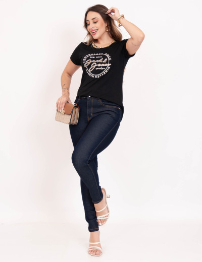 T-Shirt Silkada Vintage Preto