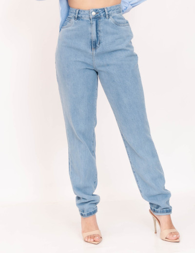 Calça Mom Jeans Claro
