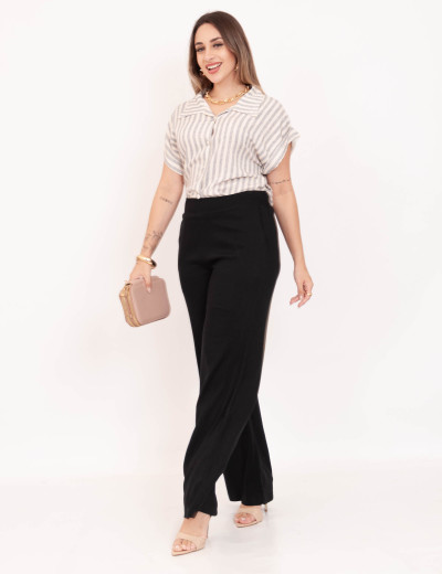 Pantalona Viscolinho Preto