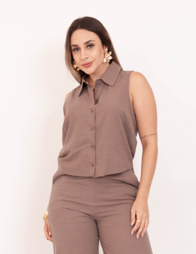 Blusa Ella Marant Castor