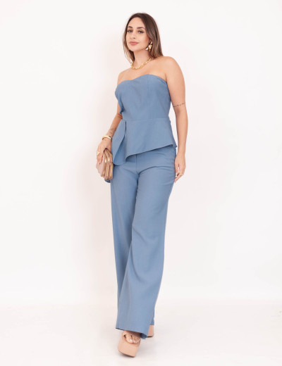 Conjunto Tassia Assimétrico Azul