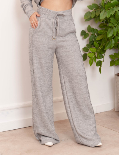Calça Domenica Pantalona Cinza
