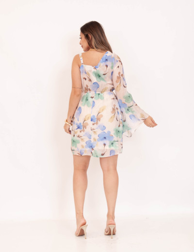 Vestido Lyra Floral Azul