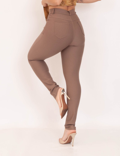Calça Bengaline Skinny Castor