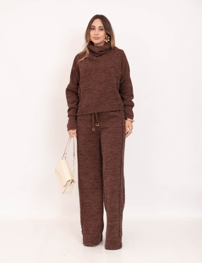 Calça Domenica Pantalona Marrom