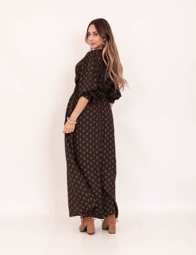Vestido Nadia Boho Preto