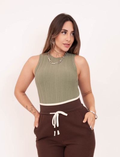 Blusa Tricot Modal Verde