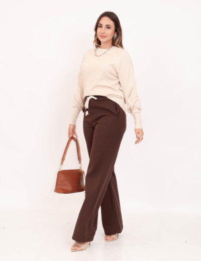 Tricot Lorena Texturizado Bege