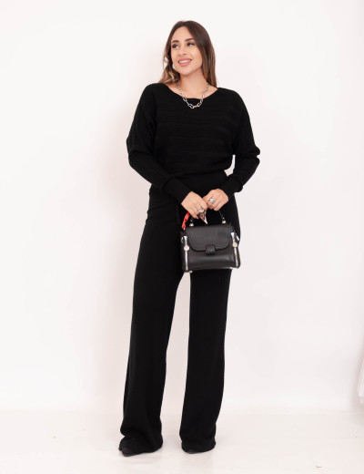 Conjunto Tricot Soft Glam Preto