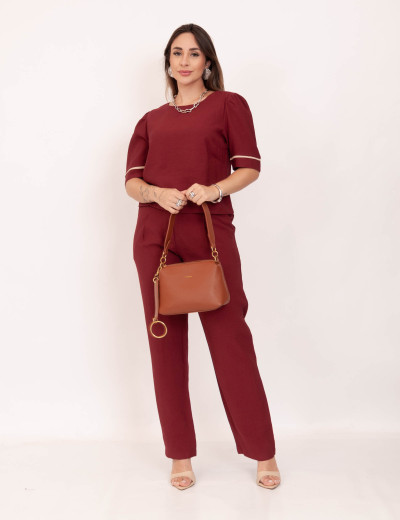 Blusa Marant Viés Vinho