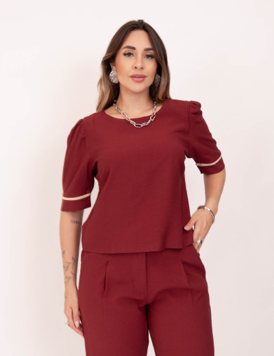 Blusa Marant Viés Vinho
