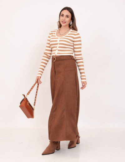 Blusa Tricot Listras Castor