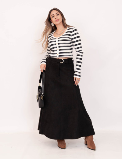 Blusa Tricot Listras Off