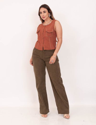 Colete Misha Marant Caramelo