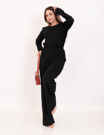 Conjunto Bia Moletinho Preto