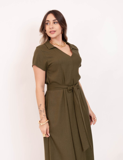 Vestido Maya Viscolinho Verde