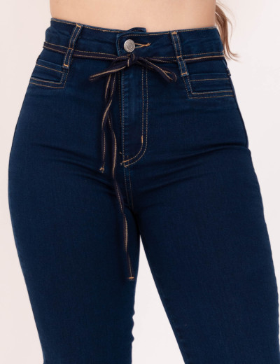 Calça Bootcut Jeans Escuro