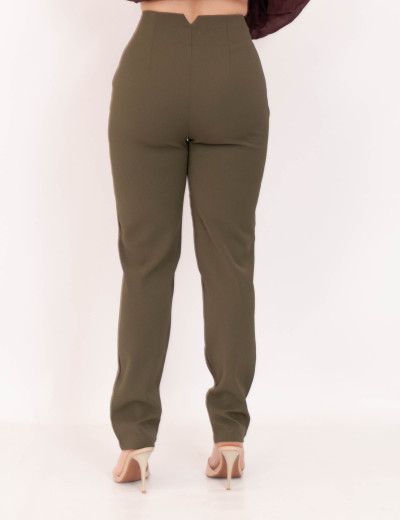 Calça Alfaiataria Pregas Verde
