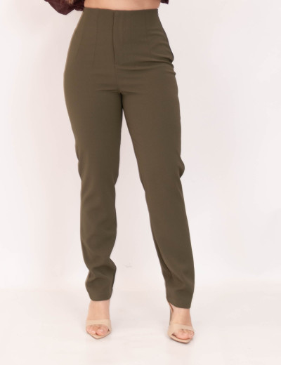 Calça Alfaiataria Pregas Verde