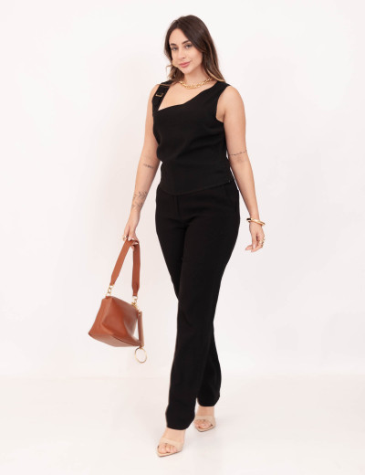 Cropped Fivela Marant Preto