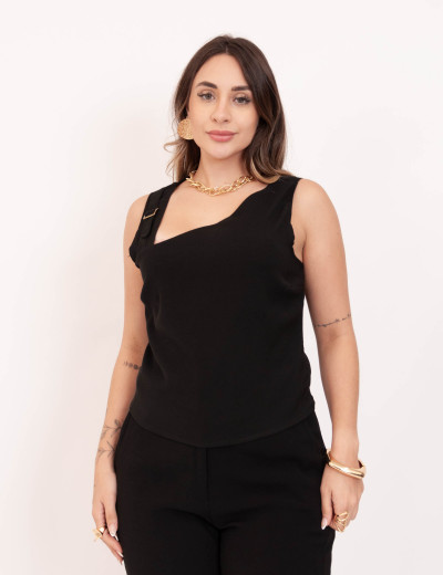 Cropped Fivela Marant Preto