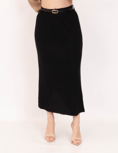 Saia Catharine Tricot Preto