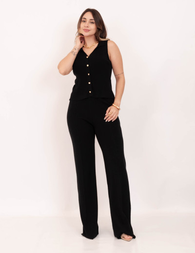 Conjunto Larissa Tricot Preto