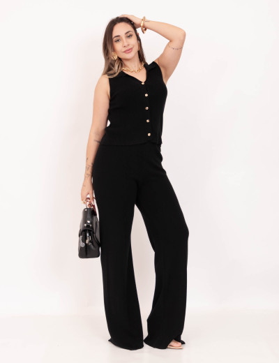 Conjunto Larissa Tricot Preto