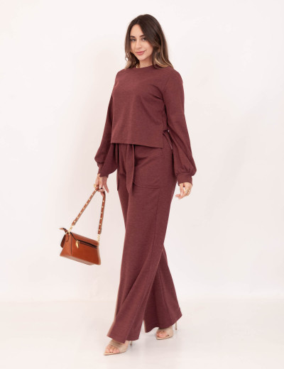 Blusa Paola Moletinho Vinho