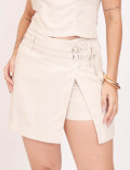 Short Saia Fivela Cru