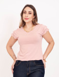 Blusa Manga Babadinho Rose