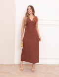 Vestido Longuete Carmela Marrom