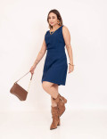 Vestido Nina Evasê Marinho