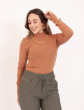 Blusa Gola Flanelada Castor