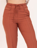 Calça Misha Pesponto Marrom